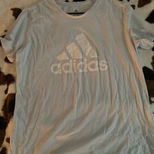 adidas blue short sleeve tee shirt
